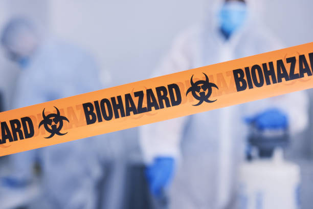 Professional Biohazard Cleanup technician working in Hutto, TX